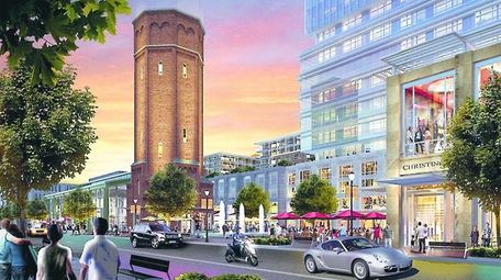 An artist rendering of the proposed Heartland Town