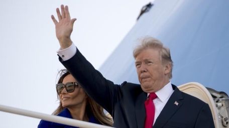 President Donald Trump and first lady Melania Trump