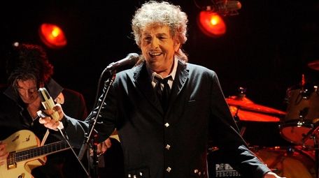 Bob Dylan performs in Los Angeles in 2012.