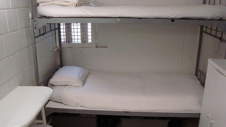A jail cell at a facility in New