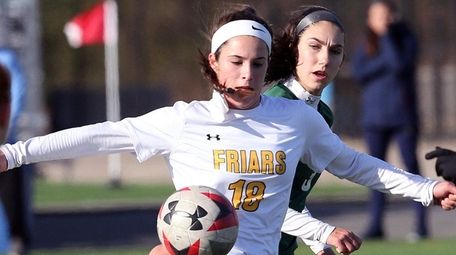 St. Anthony's Brianna Passaro controls the ball during