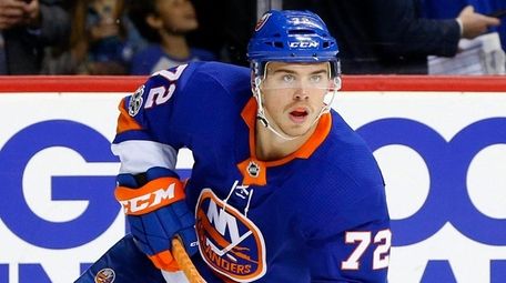 Anthony Beauvillier of the New York Islanders skates