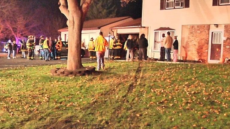 A car smashed into a house on Orleans