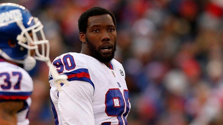 Jason Pierre-Paul has to wear a club on