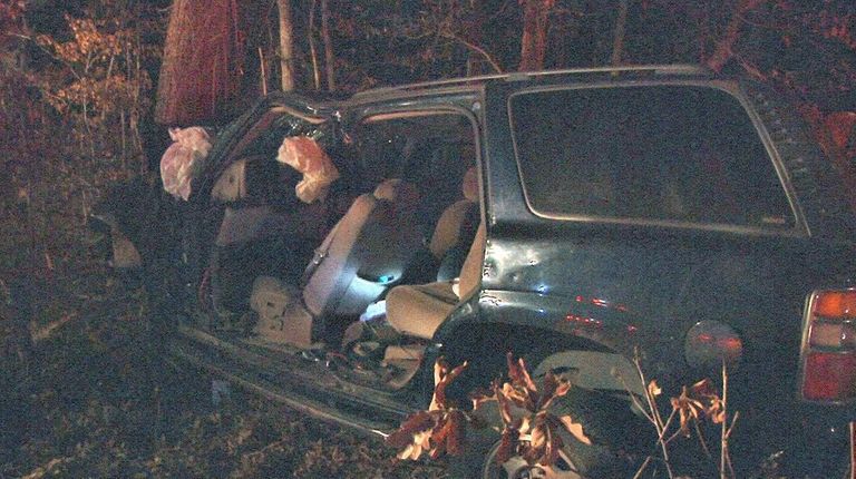 A Farmingville woman was seriously hurt in a