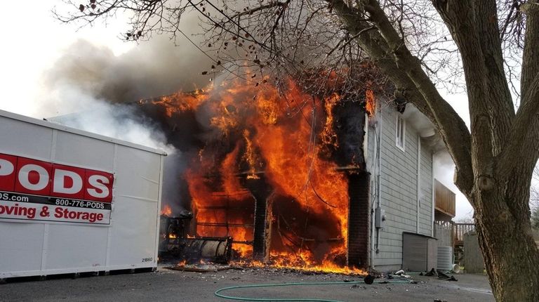 A man seriously injured in a house fire