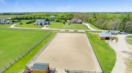 This Southold property sits on 10 acres and