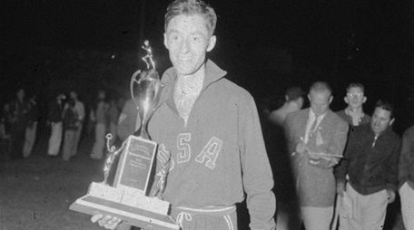 Horace Ashenfelter after setting a new American two-mile