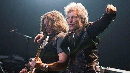 From left, Bon Jovi's Phil X and Jon