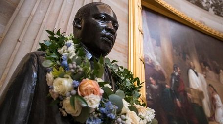 The bust of Martin Luther King Jr. in