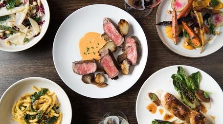 Dishes from chef Peter Mistretta at Perennial, which