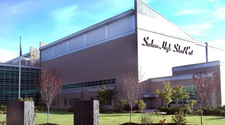 Sachem High School East in Farmingville, shown in