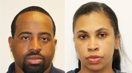 Postal carrier Naquan Wilson, 28, left, and Shantavia