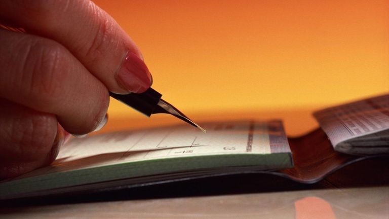 A checkbook.