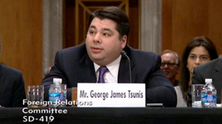 George Tsunis during his senate confirmation hearing to
