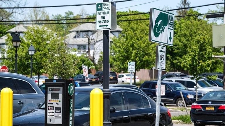 The parking meter program in downtown Bay Shore,