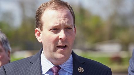 Rep. Lee Zeldin speaks at a news conference
