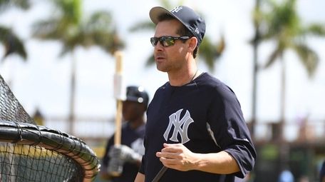 Yankees manager Aaron Boone before the start of