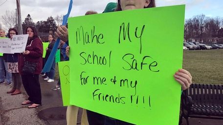 A rally for tighter school security in Laurel
