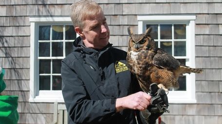 The Evelyn Alexander Wildlife Rescue Center's education coordinator,
