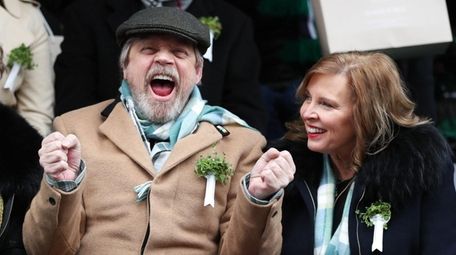 Mark Hamill and his wife, Marilou York, attend