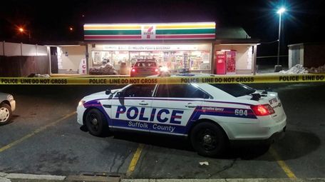 Suffolk County police respond to a 7-Eleven on