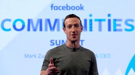 Facebook CEO Mark Zuckerberg at the Facebook Communities