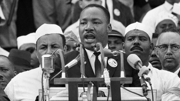 Dr. Martin Luther King Jr. giving his
