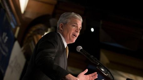Suffolk County Executive Steve Bellone speaks at an