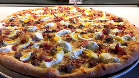 Iavarone's thin-crust spin on pizza rustica, the rich