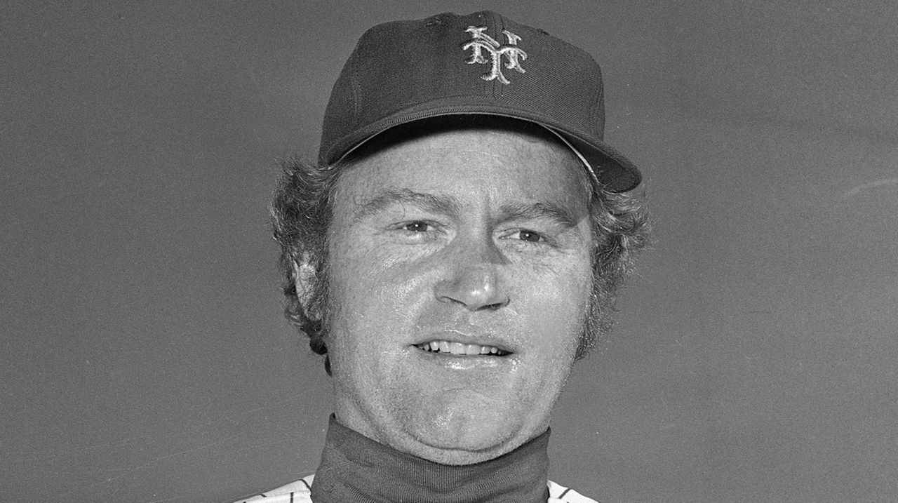 A March 1975 photo of Mets baseball player