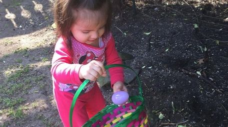 Jennifer Martin's daughter Lilah finds an egg hidden
