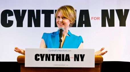 New York candidate for governor Cynthia Nixon at