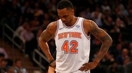 Lance Thomas #42 of the New York Knicks