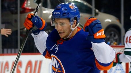 Tanner Fritz #56 of the New York Islanders