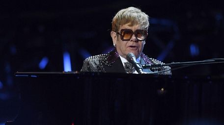 Elton John performs during the 