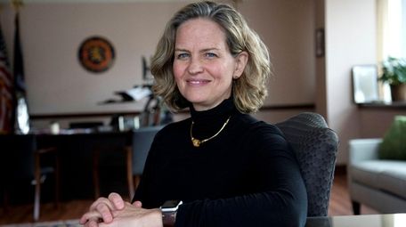 Nassau County Executive Laura Curran in her office