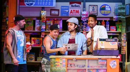 Danny Lopez, left, Nick Martinez, Spiro Marcos and