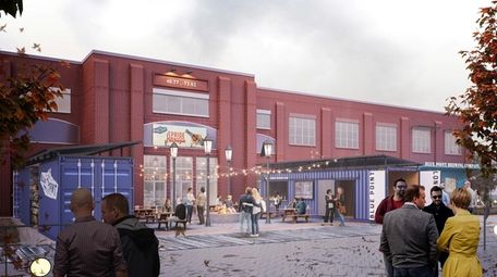 Rendering of the new brewery for Blue Point