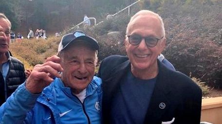 Bobby Gersten, left, with Larry Brown. Gersten was