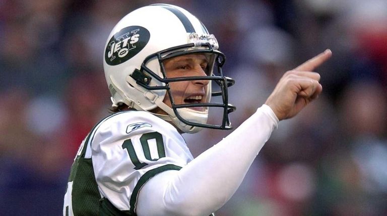 Jets quarterback Chad Pennington during a game against