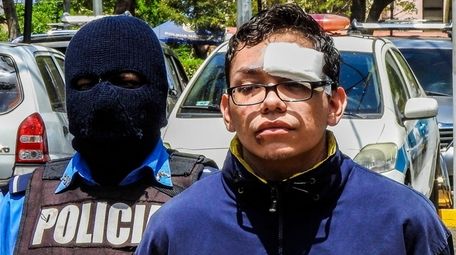 Orlando Tercero in police custody on March 14