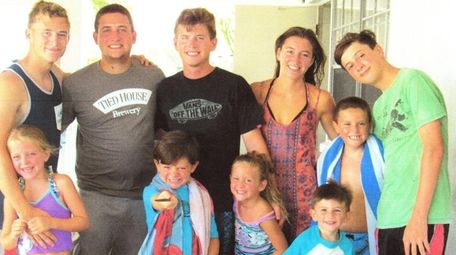 The Hickey family: Joey, top left, Timmy, Michael,