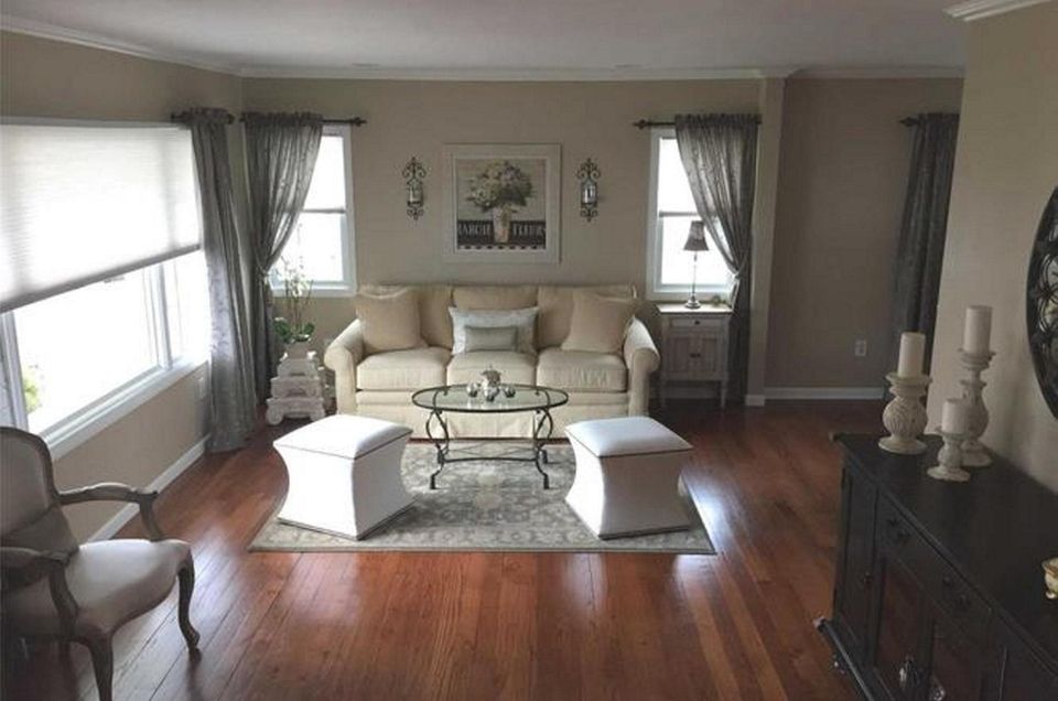 Hardwood floors are featured throughout this North Merrick