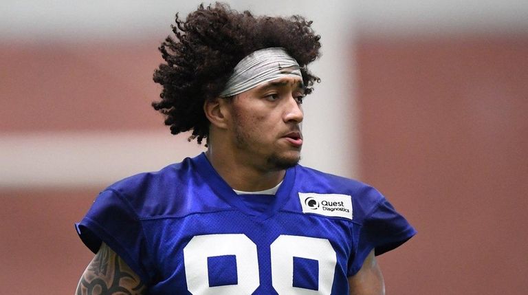 Giants tight end Evan Engram at voluntary