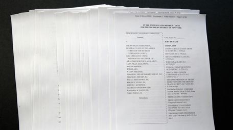 A lawsuit that was filed by the Democratic
