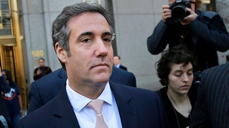 Michael Cohen leaves federal court in Manhattan on