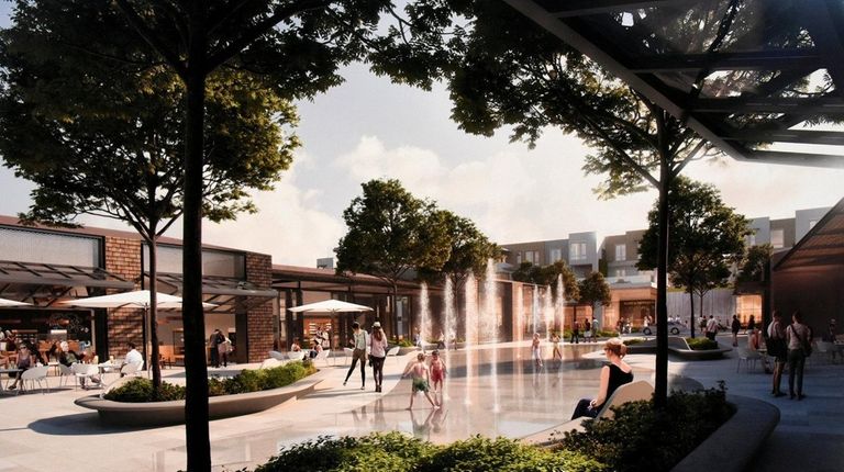 A rendering of the Syosset Park mixed-use project