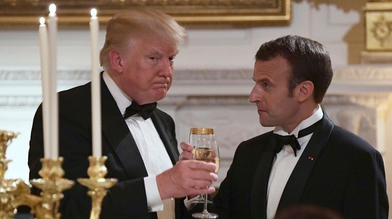 President Donald Trump and French President Emmanuel Macron