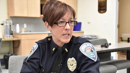 Southampton Town Police Lt. Susan Ralph, at headquarters